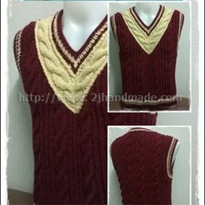 [sweater1] เสื้อไหมพรมนิตติ้งสำหรับผู้ชาย แบบที่ 1 (พร้อมส่ง)