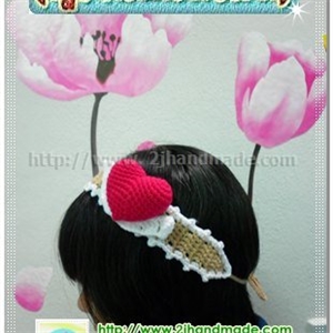 [hair003] ที่คาดผม ไหมพรม ถักโครเชต์3(พร้อมส่ง)