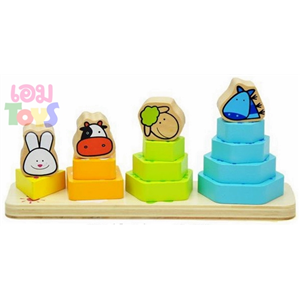 E756 ชุดสัตว์แข่งความสูง (เลข 1-10)