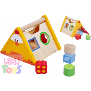 G116 ตะกร้าน้องไก่แยกสีและรูปทรง