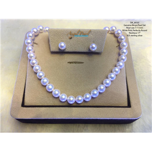 [SW_M103] ชุดเครื่องประดับไข่มุกน้ำเค็มแท้ Akoya ขนาด 7-7.5mm