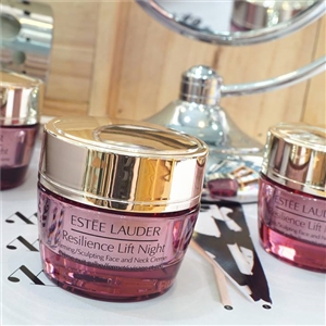 Estee Lauder Resilience Lift Night Firming/Sculpting Face And Neck Creme 15g. ขนาดทดลอง