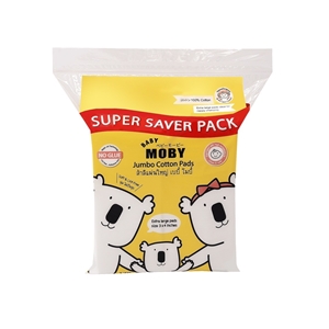 [8859515500466] Mobyสำลีแผ่นใหญ่ จัมโบ้ 3x4นิ้ว Super Saver Pack170g