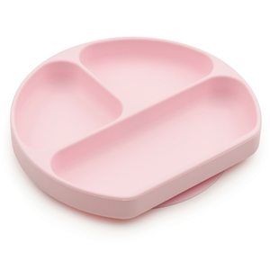 [GD-PNK] Bumkins จานหลุมซิลิโคน ฐานดูดกันเลื่อน รุ่น Silicone Grip Dish สี ชมพุู