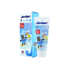 [9555019002114] Jordanยาสีฟันเด็กจอแดนขั้นที่ 2 รสองุ่น ผสมฟลูออร์ไรด์ 1000 PPM