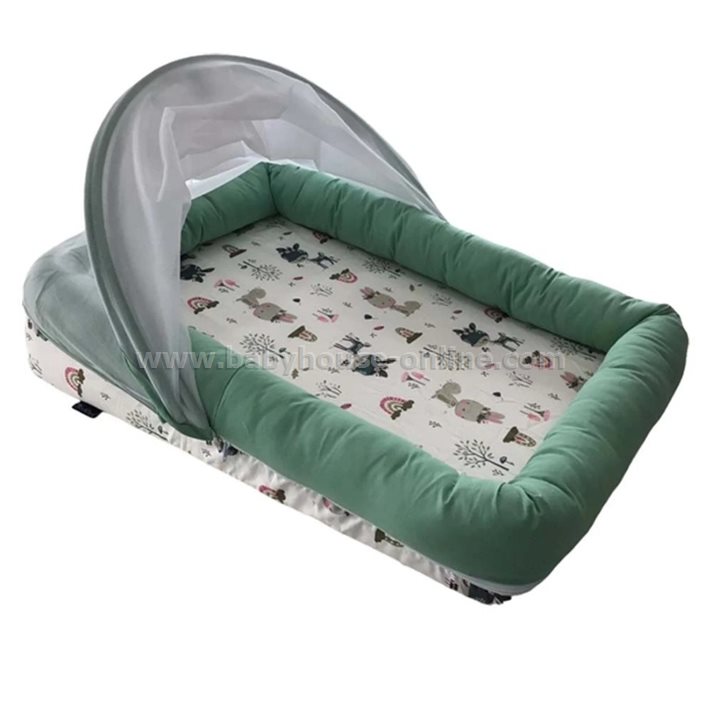 ที่นอนเด็กป้องกันกรดไหลย้อน ถอดปลอกซักได้ ผ้าฝ้าย100%