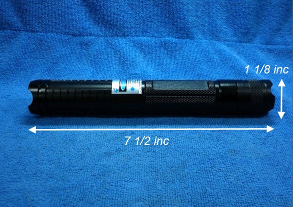 ค้างสต็อค ปากกาเลเซอร์ฟ้า 1000 mW หัวหมุนเล่นลายได้ 5 หัว กล่องมีเนียม 800 บาท