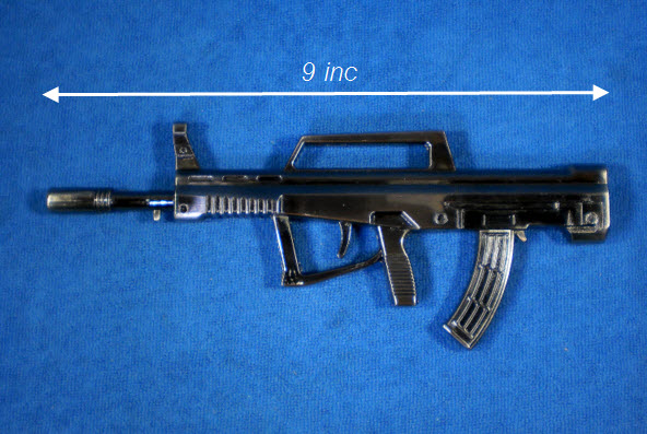 ไฟแช็คปืนสงคราม ตัวโลหะขัดทราย แบบ 1