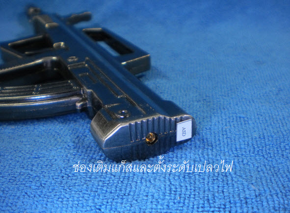 ไฟแช็คปืนสงคราม ตัวโลหะขัดทราย แบบ 1