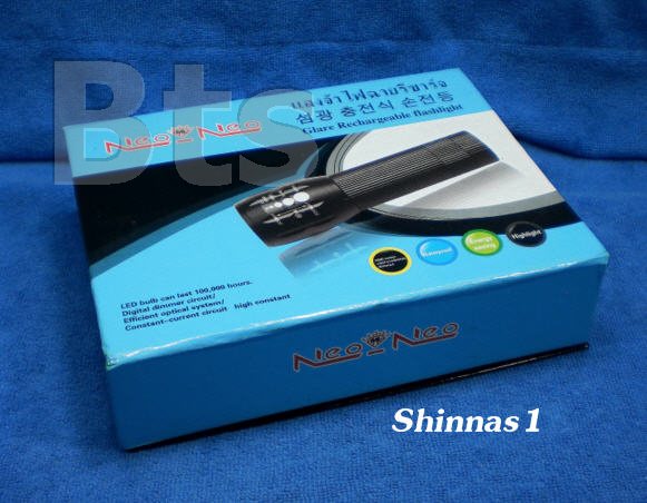 ไฟฉายแรงสูงหัวซูมได้ Neo Neo 100w ชาร์ทได้, 3A ได้