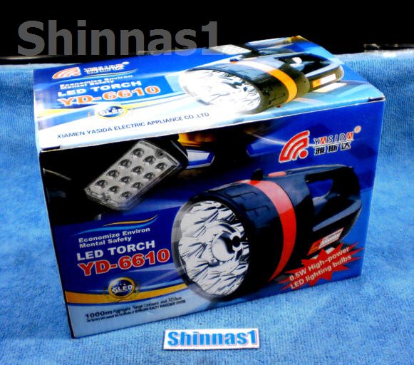 ไฟฉายติดบ้านหูหิ้วขนาดใหญ่ 6610 ชาร์ทไฟบ้านได้