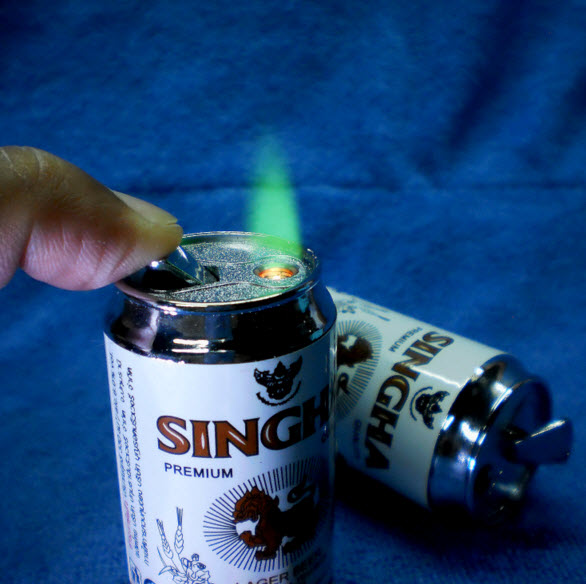 ไฟแช็คเบียร์กระป๋องตราสิงห์