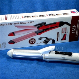  ที่หนีบผม JMF-2215B รุ่น 2 in 1 Hair Beauty Set สีขาว