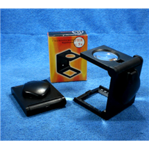 แว่นขยาย 5x ทรงเหลี่ยม ฐานตั้ง+ไฟ