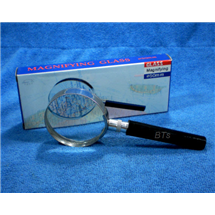 แว่นขยายกลมมีด้ามจับ เลนส์แก้ว 5x 50mm