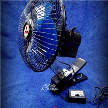 พัดลมโคจรติดรถยนต์ 6 นิ้ว แรง 1 ระดับ