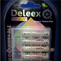 *ถ่านชาร์จ AAA x4 - 3800mAh ยี่ห้อ DeLeex ราคา 180 บาท