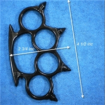 สนับมือหัวแหลมใหญ่ เหล็กชุบดำมัน