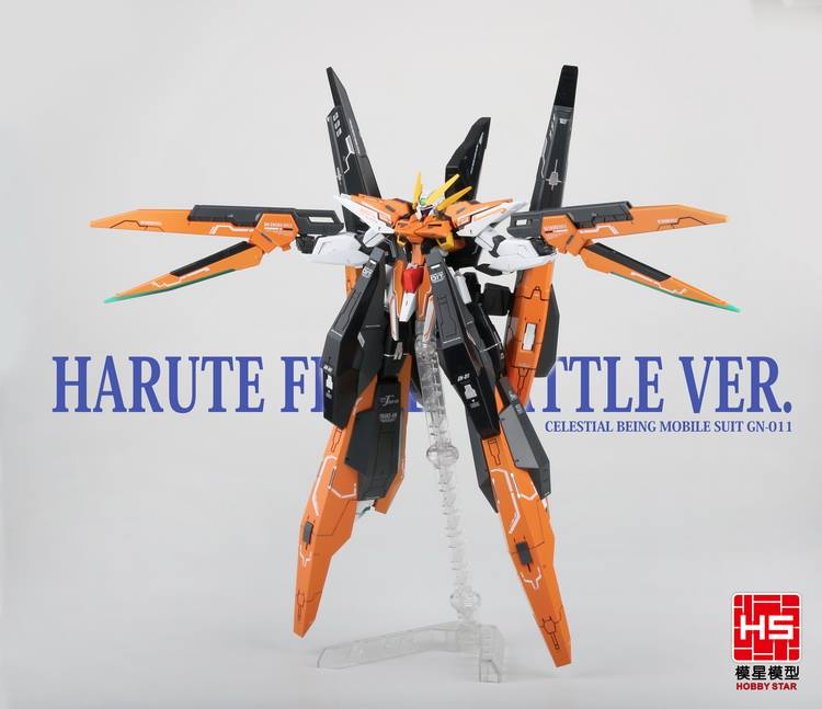 HG Harute gundam + GN Boosters