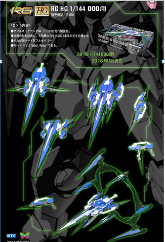 RG HG 1/144 00 00Q GN SWORD IV