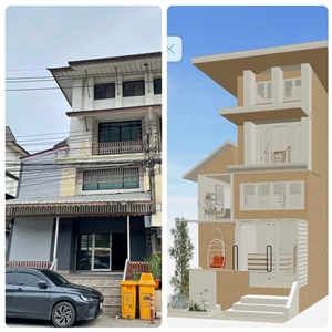 รีโนเวทอาคารพาณิชย์ 4 ชั้น