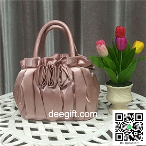 [naraya59-010] กระเป๋านารายา NaRaYa กุหลาบ 3 ดอก สีชมพูหม่น