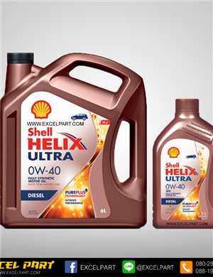 SHELL HELIX ULTRA DIESEL 0W-40 6 ลิตร แถม1 ลิตร