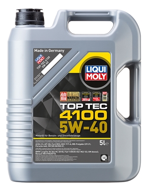 Liqui Moly น้ำมันเครื่อง Toptec 4100 5w-40  C3  แถมกรอง bosch