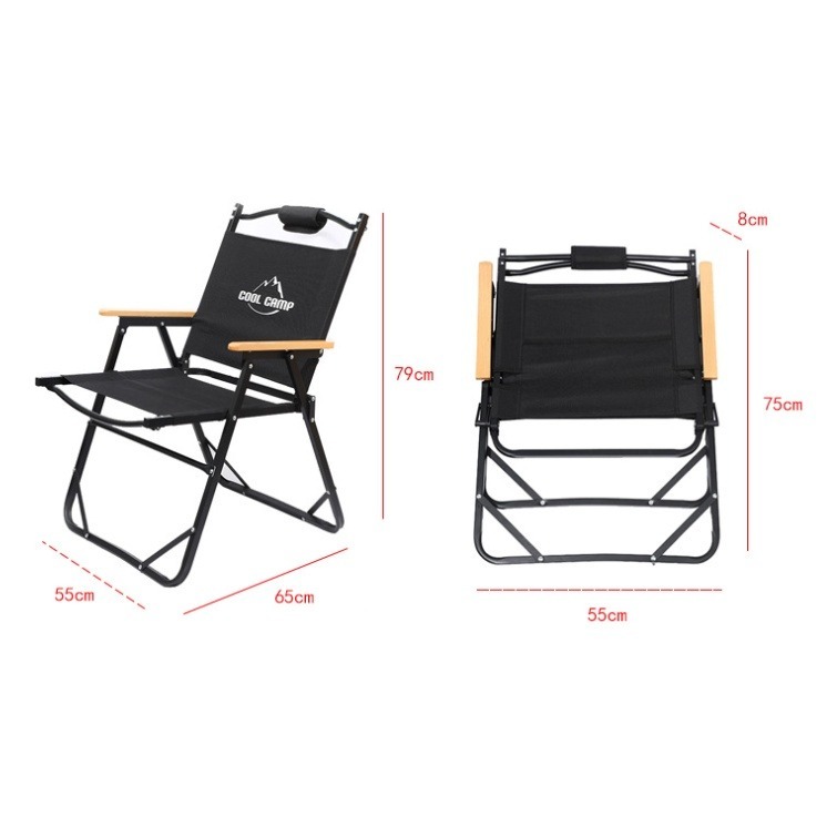 เก้าอี้ตั้งแคมป์ เก้าอี้พับกลางแจ้ง เก้าอี้สนาม เก้าอี้ตลาดกลางคืน พร้อมถุงเก็บเพื่อป้องกันการชน