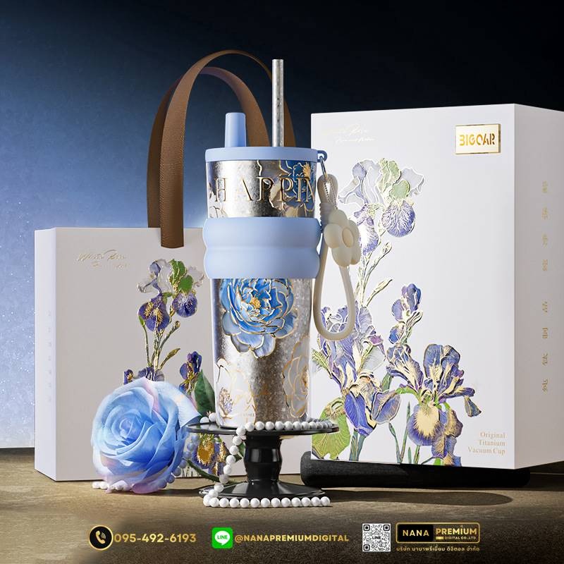 แก้วไทเทเนี่ยม Titanium สวย หรู ทันสมัย รับสกรีนโลโก้แก้วไทเทเนี่ยม รับผลิตแก้วไทเทเนี่ยม