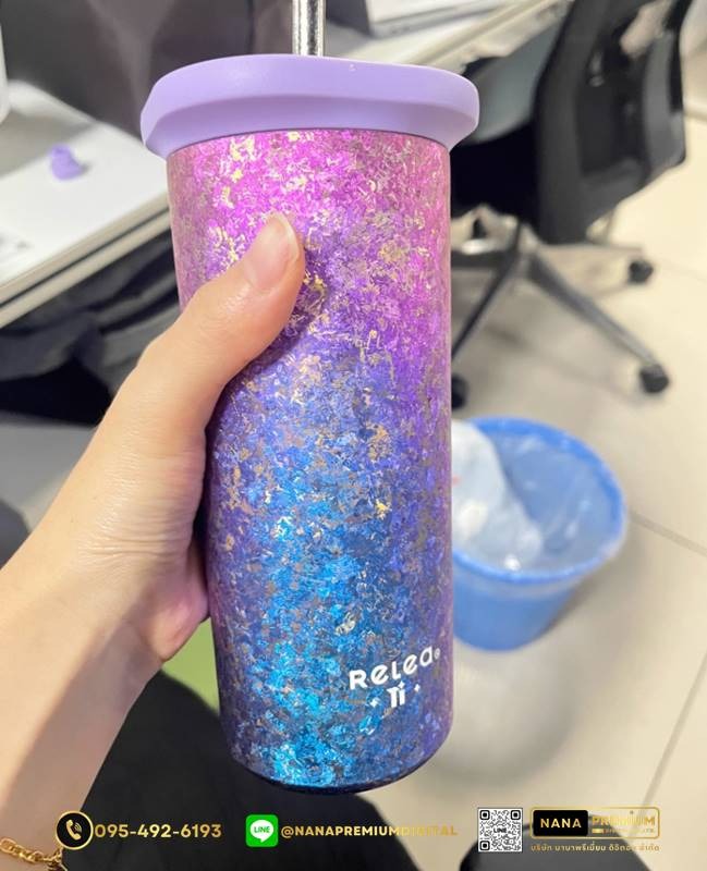 แก้วไทเทเนี่ยม Titanium สวย หรู ทันสมัย รับสกรีนโลโก้แก้วไทเทเนี่ยม รับผลิตแก้วไทเทเนี่ยม