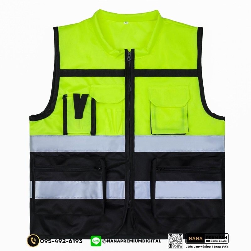 เสื้อสะท้อนแสง เสื้อเซฟตี้ รับสกรีนโลโก้เสื้อเซฟตี้ บริการรับสกรีนเสื้อเซฟตี้ เสื้อสะท้อนแสงในทุกขนาด