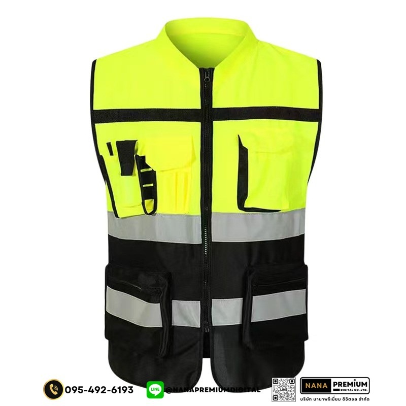 เสื้อสะท้อนแสง เสื้อเซฟตี้ รับสกรีนโลโก้เสื้อเซฟตี้ บริการรับสกรีนเสื้อเซฟตี้ เสื้อสะท้อนแสงในทุกขนาด