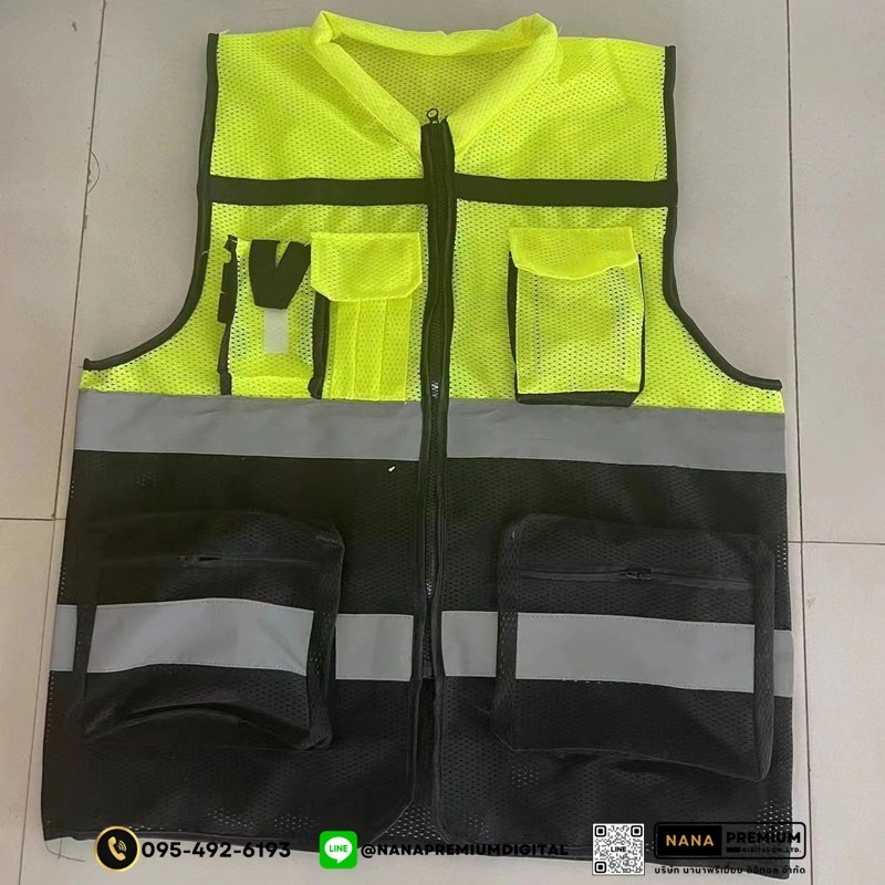เสื้อสะท้อนแสง เสื้อเซฟตี้ รับสกรีนโลโก้เสื้อเซฟตี้ บริการรับสกรีนเสื้อเซฟตี้ เสื้อสะท้อนแสงในทุกขนาด