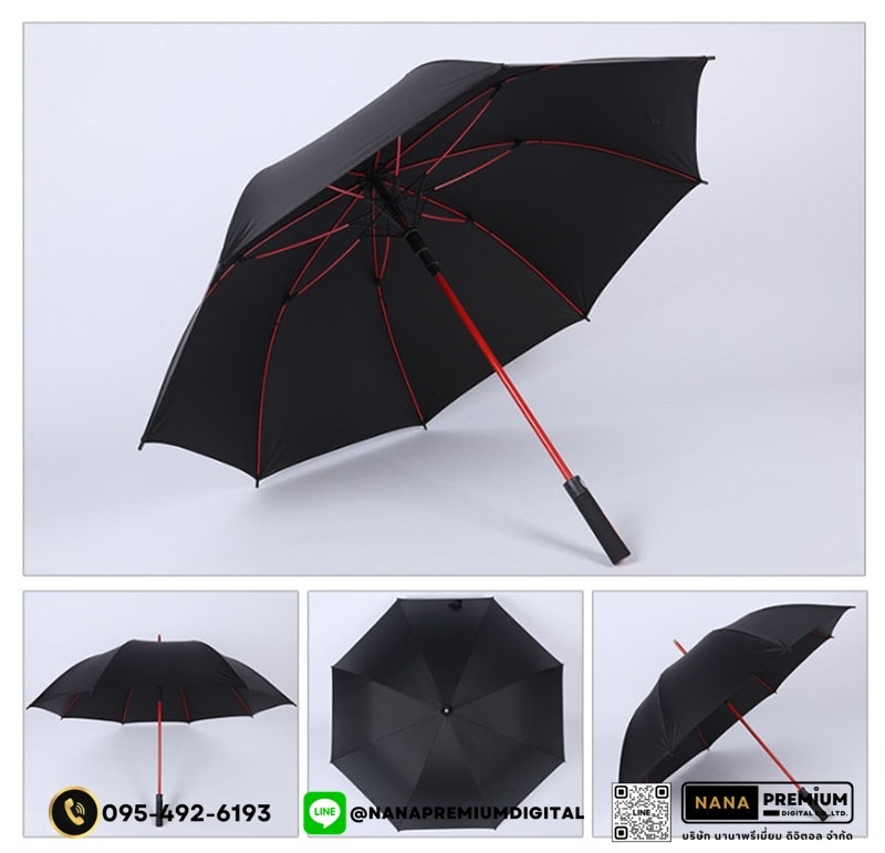 รับผลิตร่มกอล์ฟ ด้ามจับแข็งแรง ร่มคันใหญ่ รับสกรีนร่ม รับผลิตร่ม ขายส่งร่ม ร่มแจก ร่มครีม ร่มสร้างแบรนด์ ร่มเครื่องสำอางค์