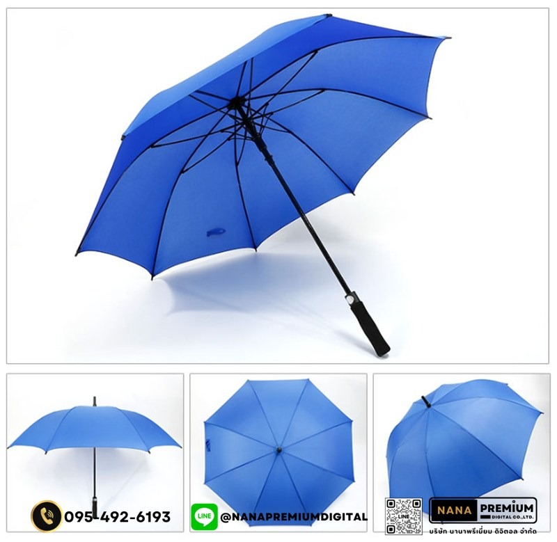 รับผลิตร่มกอล์ฟ ด้ามจับแข็งแรง ร่มคันใหญ่ รับสกรีนร่ม รับผลิตร่ม ขายส่งร่ม ร่มแจก ร่มครีม ร่มสร้างแบรนด์ ร่มเครื่องสำอางค์