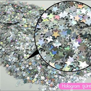 [Glitter-37] Hologram รูปทรงดาว สำหรับติดเคสเรซิ่น