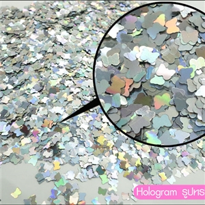 [Glitter-38] Hologram รูปทรงผีเสื้อ สำหรับติดเคสเรซิ่น