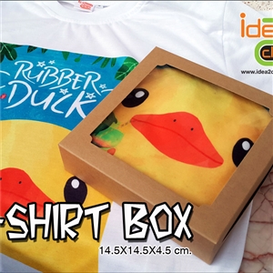 [T-SHIRT BOX-01] T-SHIRT BOX กล่องรักษ์โลกสีน้ำตาล สำหรับใส่เสื้้อ