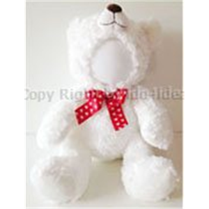 [ex-13a] ลูกหมีแบร์รี่ 40 ซม.สีขาว