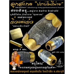 ลูกสะกด ปราบไพรีพ่าย หลวงพ่อพยุงค์ ธมฺมทินโน วัดป่าสัก ต.ศาลารีไทย อ.เสาไห้ จ.สระบุรี
