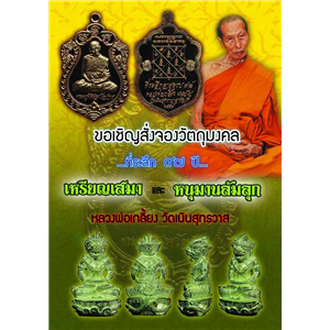 เหรียญเสมาและหนุมานล้มลุก หลวงพ่อเกลี้ยง วัดเนินสุทธาวาส ชลบุรี