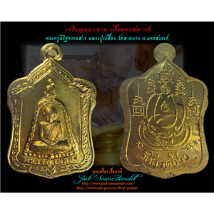 เหรียญแจกทาน เนื้อทองสตางค์ หลวงปู่เปลื้อง วัดลาดยาว นครสวรร