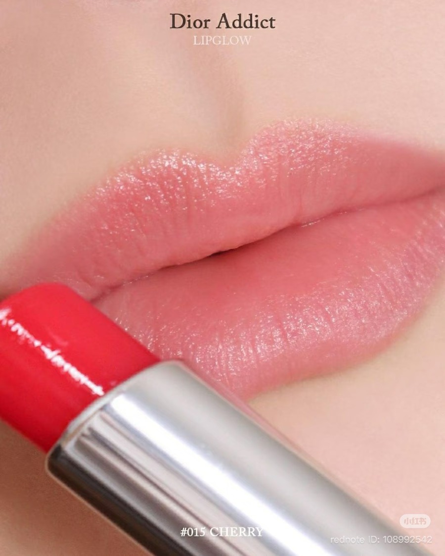 NoBoxไม่มีกล่อง - Dior Addict Lip Glow 3.5g. #015 Cherry (เคาเตอร์ 1,600฿)