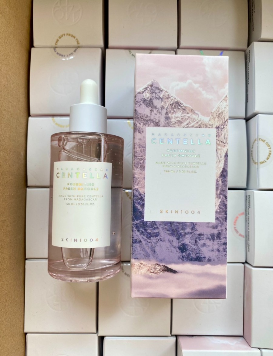 เซรั่มชมพู SKIN1004 Madagascar Centella Poremizing Fresh Ampoule 100ml.