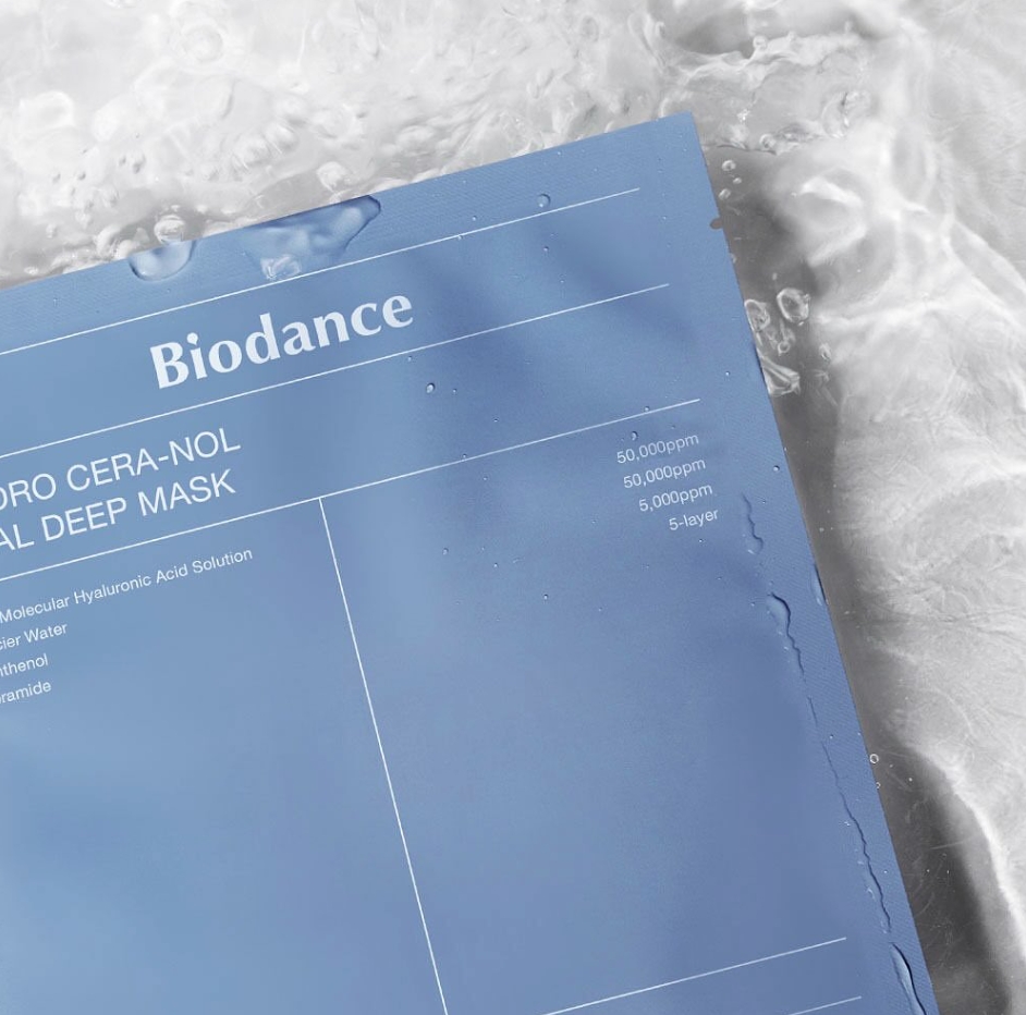 ฟ้า Biodance Hydro Cera-Nol Real Deep Mask 1กล่อง/4แผ่น