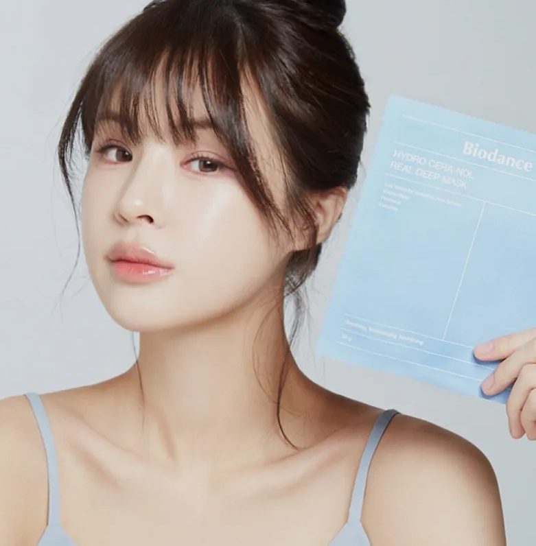 ฟ้า Biodance Hydro Cera-Nol Real Deep Mask 1กล่อง/4แผ่น