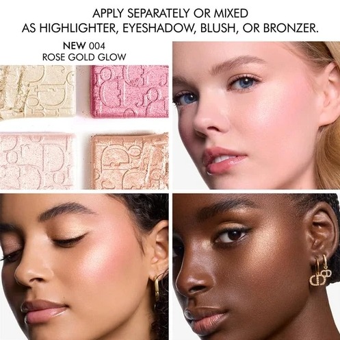 Dior Backstage Glow Maximizer Palette #004 Rose Gold Glow (เคาเตอร์ 2,340฿)