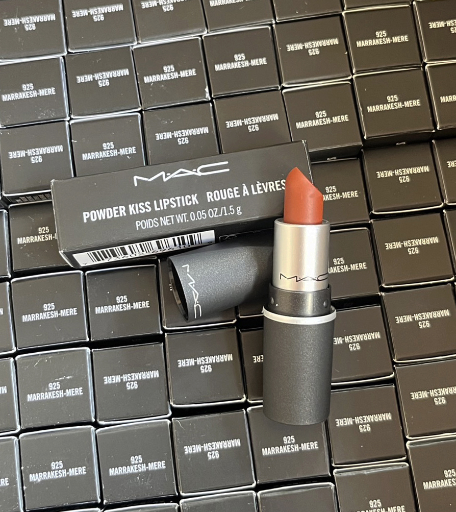Mac powder kiss lipstick ขนาด 1.5g. 925 MerrakeshMere
