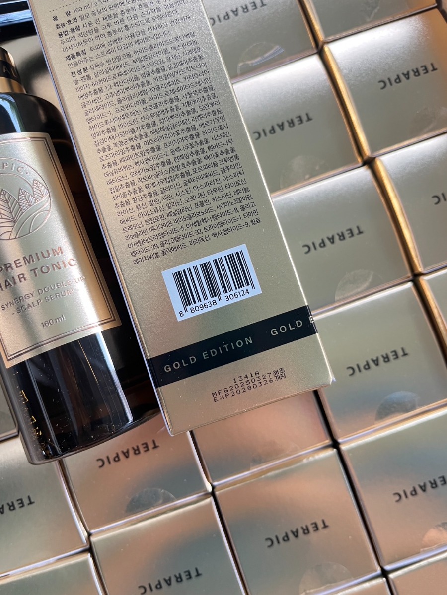 ทอง Terapic Premium Hair Tonic Synergy Double Up Scalp Serum 160ml.